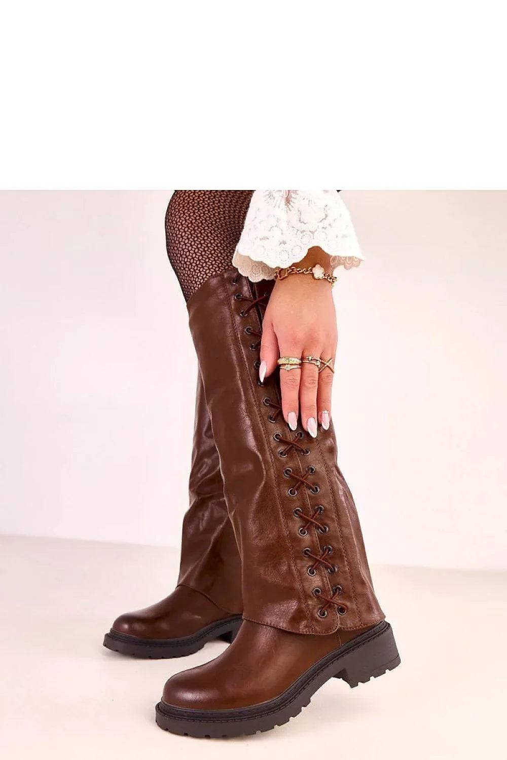 Women Thigh High Boots - Mid Block Shoes