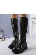 Women Thigh High Boots - Mid Block Shoes
