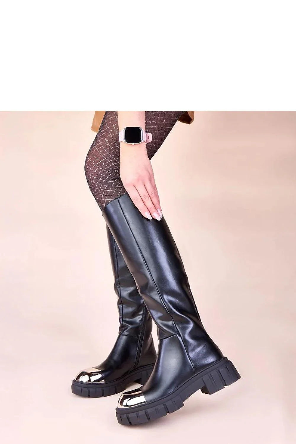 Women Thigh High Boots - Mid Block Shoes