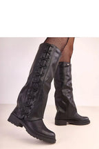Women Thigh High Boots - Mid Block Shoes