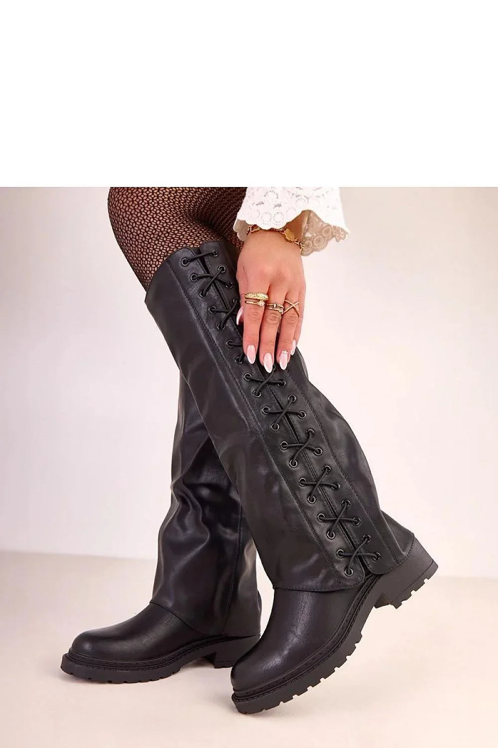 Women Thigh High Boots - Mid Block Shoes