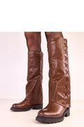 Women Thigh High Boots - Mid Block Shoes
