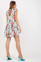 Women's Above Knee Day Dress – Regular Fit With Short Sleeves