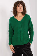 Women's All Season V Neck Pullover Sweater