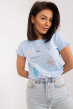 Women's Casual Blouse - Embroidered Waist Length