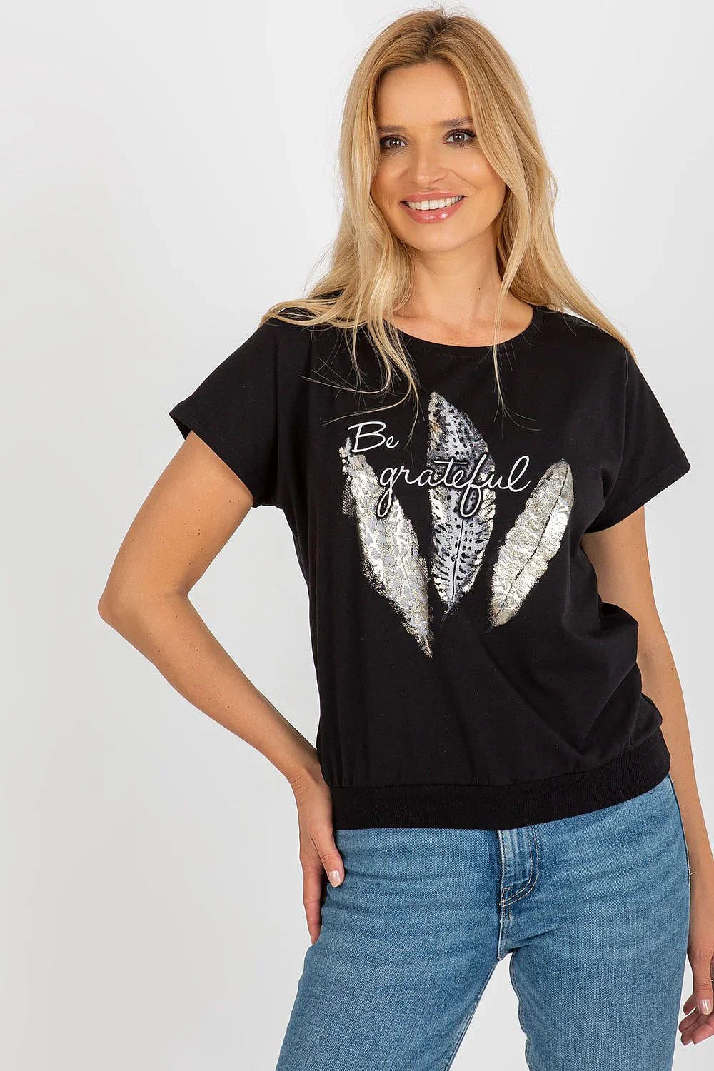 Women's Casual Blouse - Logo Waist Length