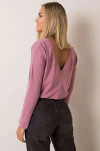 Women's Casual Blouse - Solid Hip Length