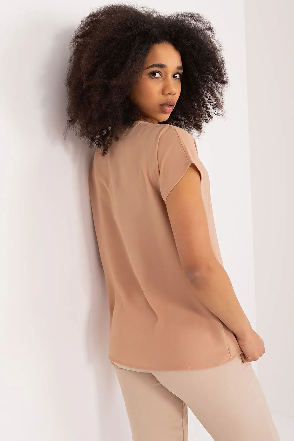 Women's Casual Blouse - Solid Hip Length