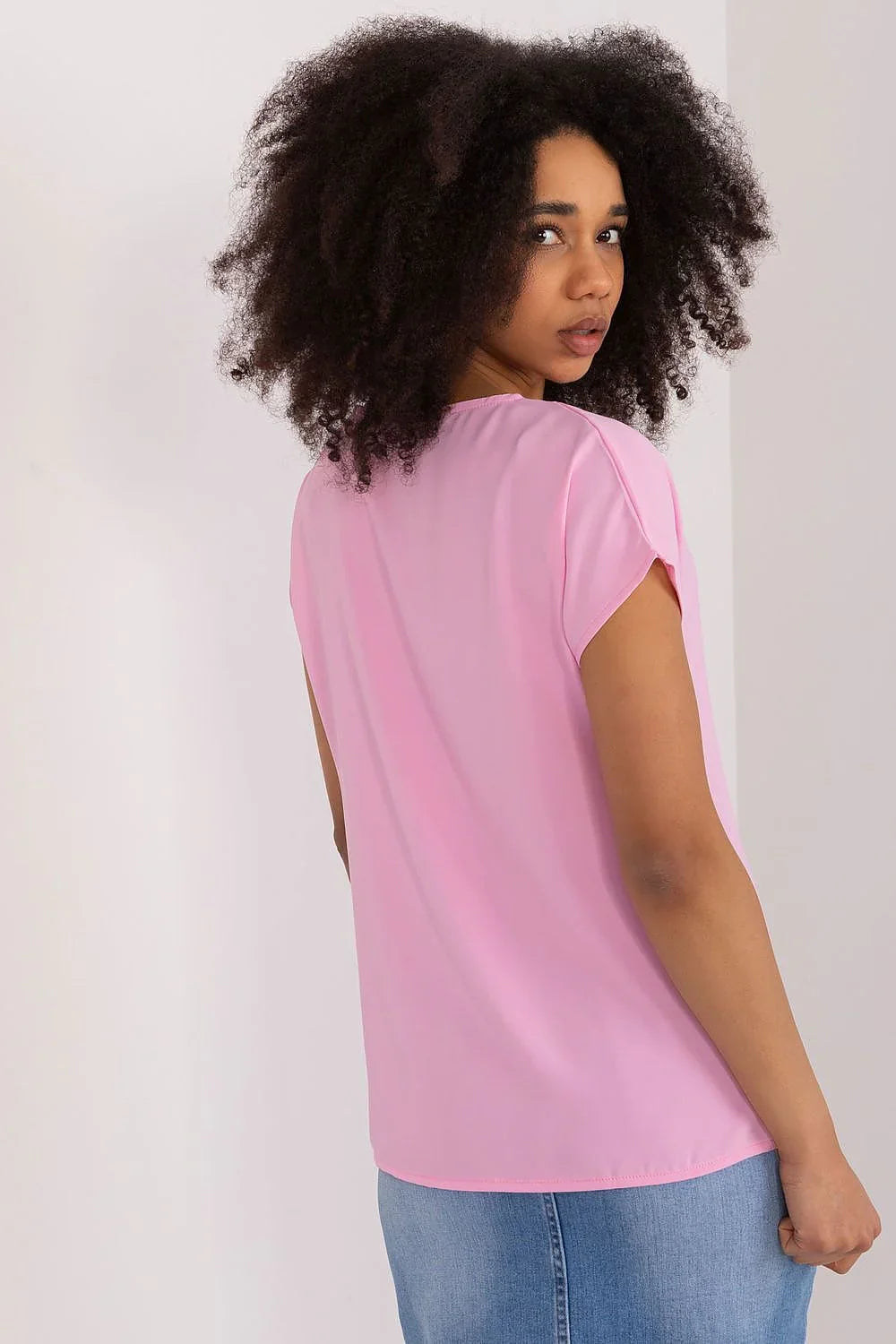 Women's Casual Blouse - Solid Hip Length