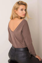 Women's Casual Blouse - Solid Hip Length