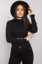 Women's Casual Blouse - Solid Waist Length