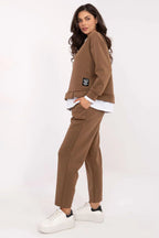 Women’s Chic Sweatshirt and Straight Leg Pants Set