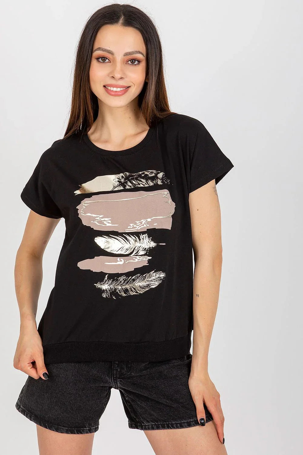 Women's Cotton Blouse - Logo Waist Length