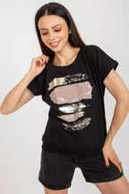 Women's Cotton Blouse - Logo Waist Length