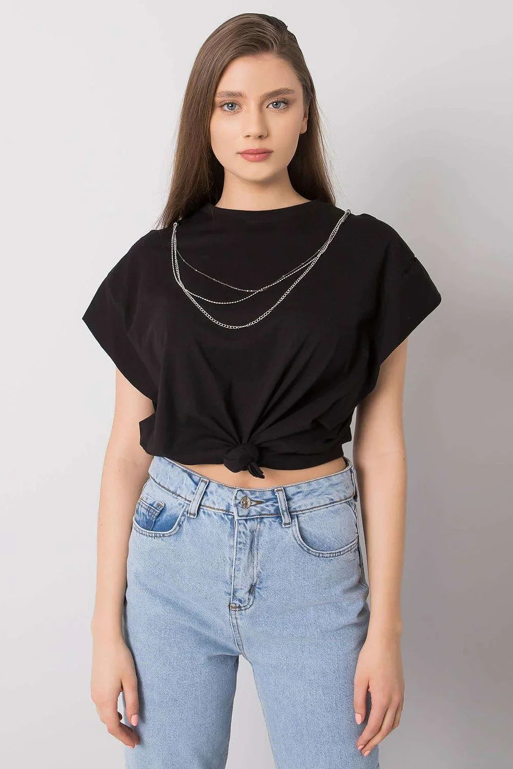 Women's Cotton Blouse - Solid Hip Length