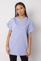 Women's Cotton Blouse - Solid Hip Length