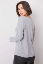 Women's Cotton Blouse - Solid Waist Length