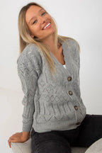 Women's Cotton Textured Cardigan Sweater