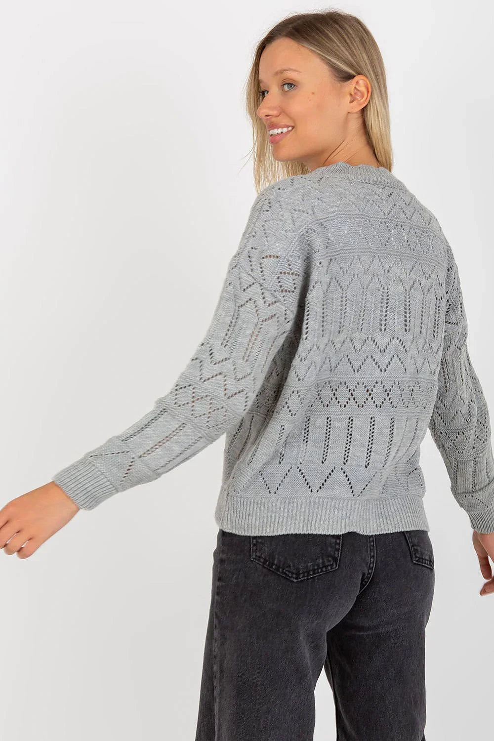 Women's Cotton Textured Cardigan Sweater