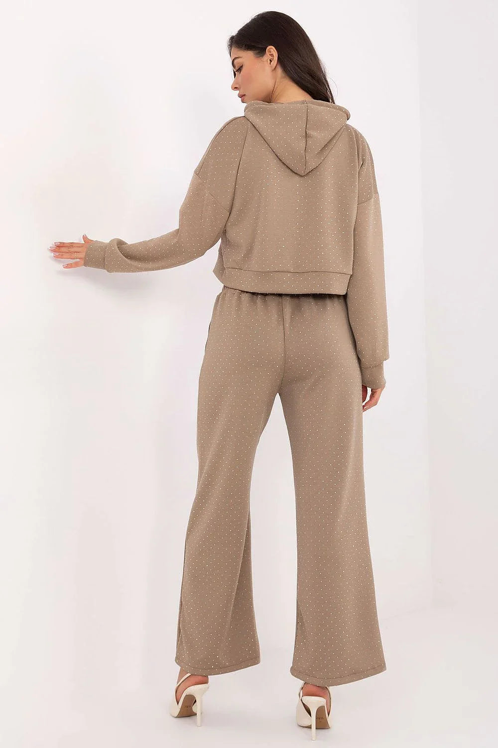Women’s Elegant Hoodie and Wide Leg Pants Set