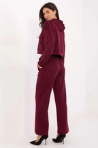 Women’s Elegant Hoodie and Wide Leg Pants Set