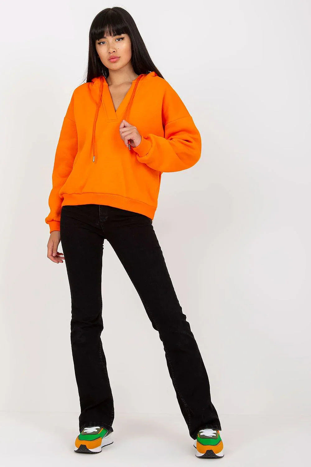 Women's Hoodie - V-Neck With Relaxed Fit