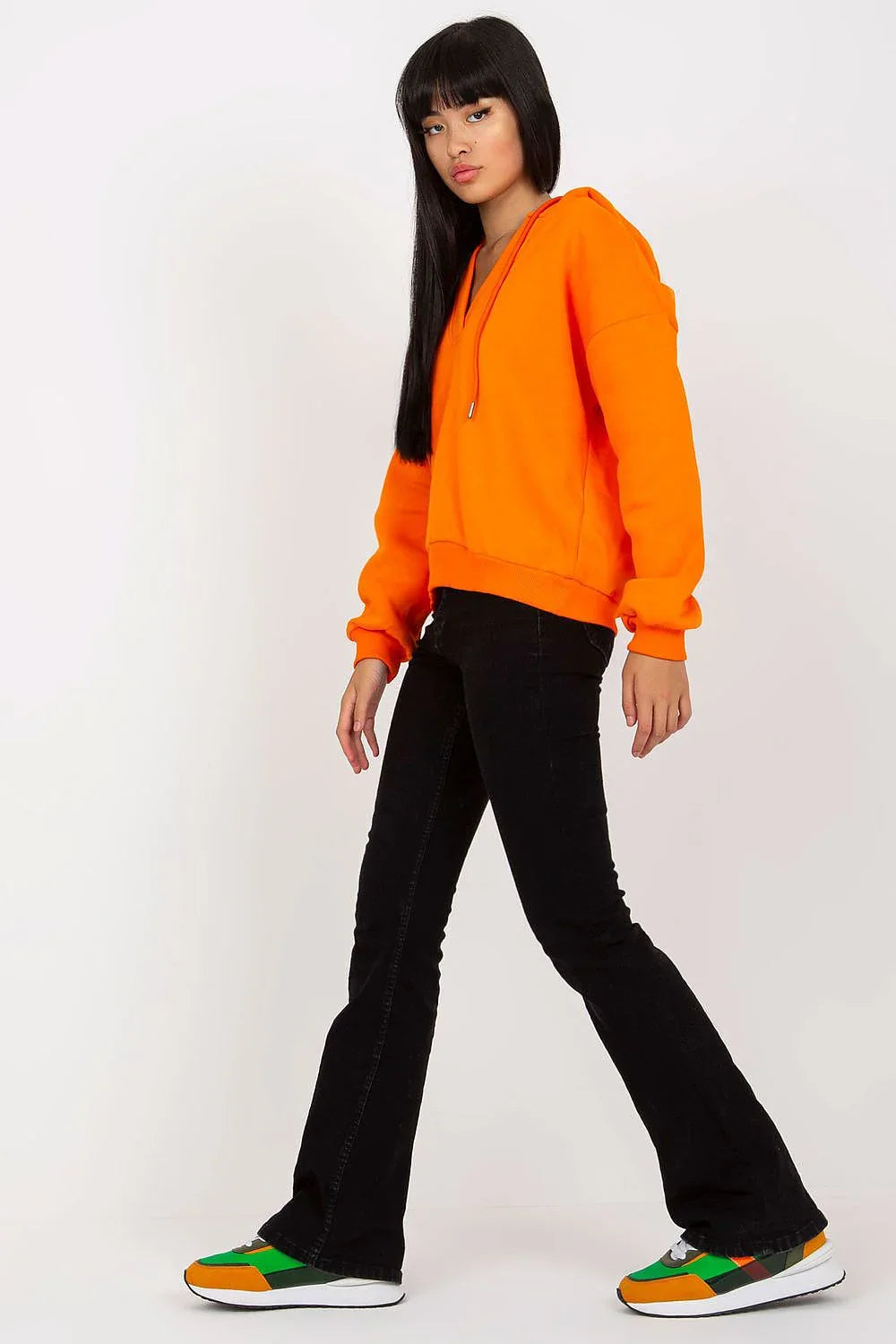 Women's Hoodie - V-Neck With Relaxed Fit