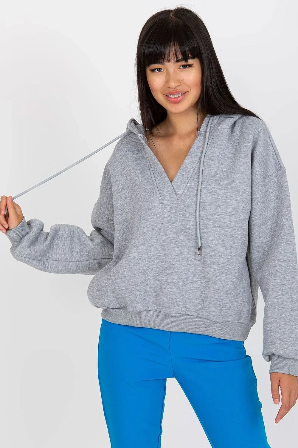Women's Hoodie - V-Neck With Relaxed Fit