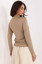 Women's Long Sleeve Blouse - Sequin Waist Length