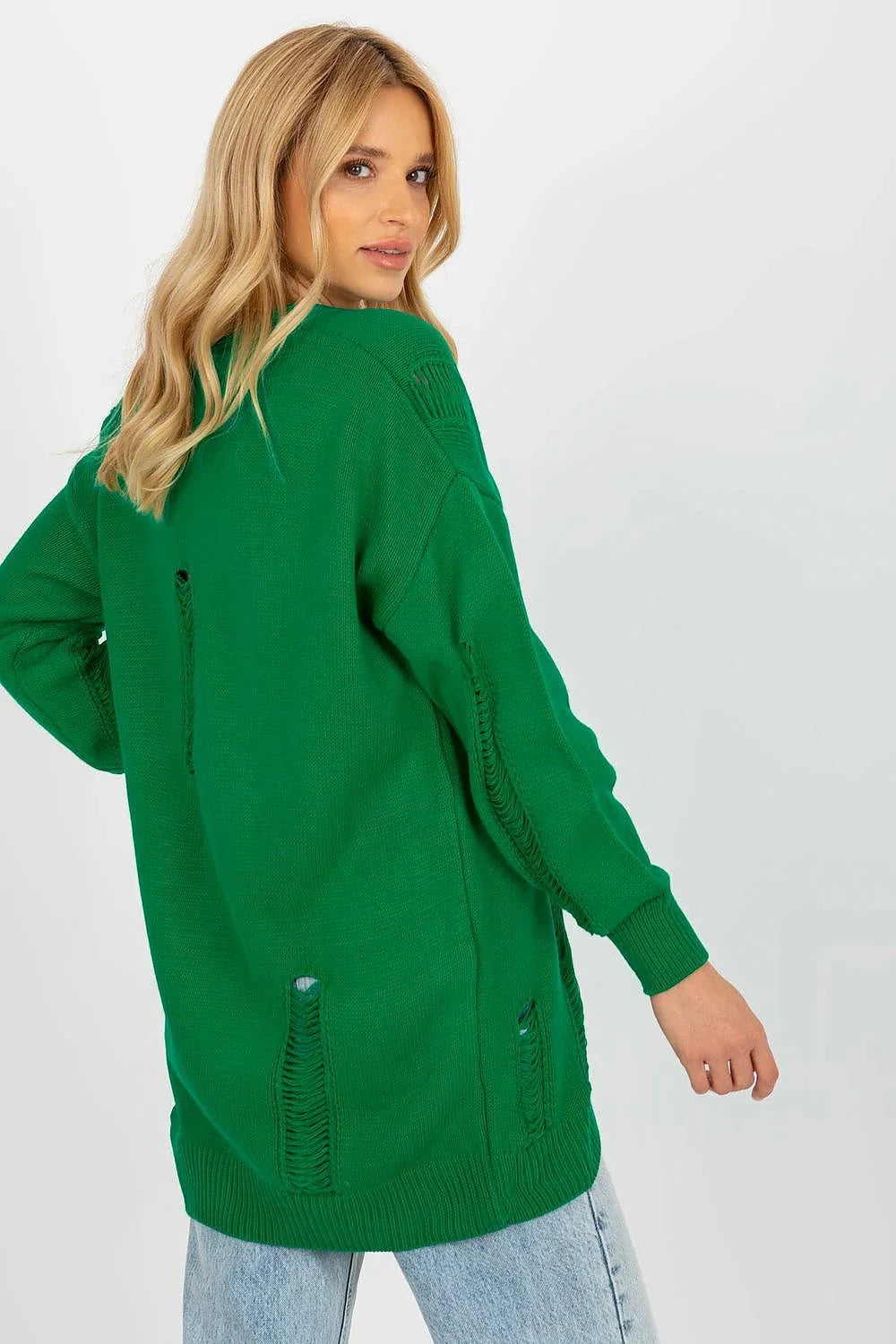 Women's Longline Button Cardigan Sweater