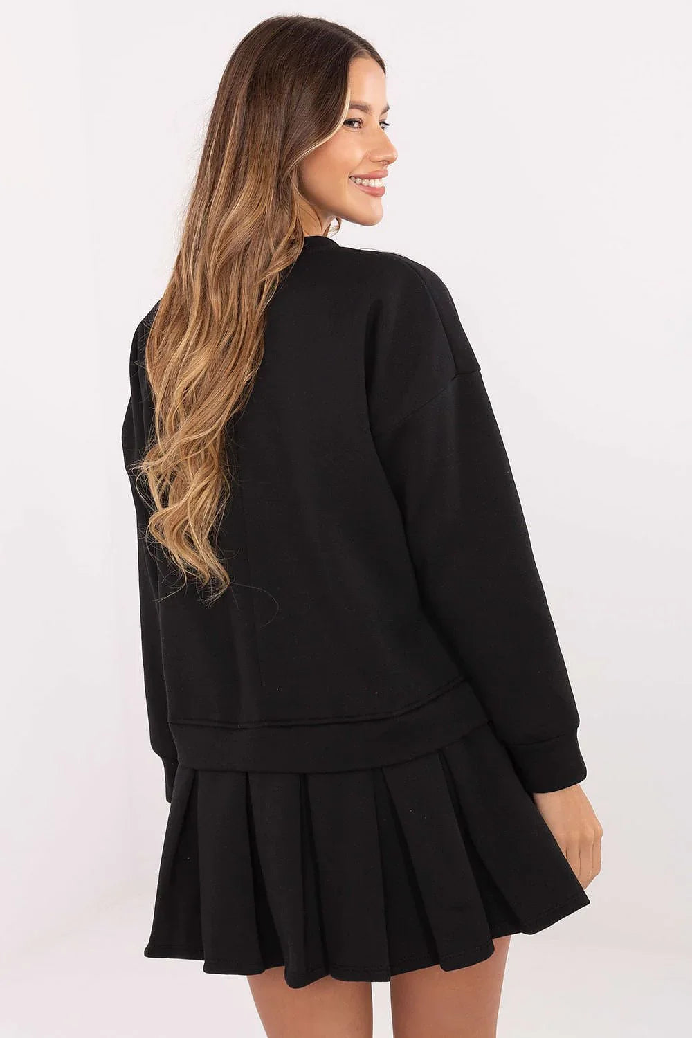 Women's Mini Day Dress – Regular Fit With Long Sleeves