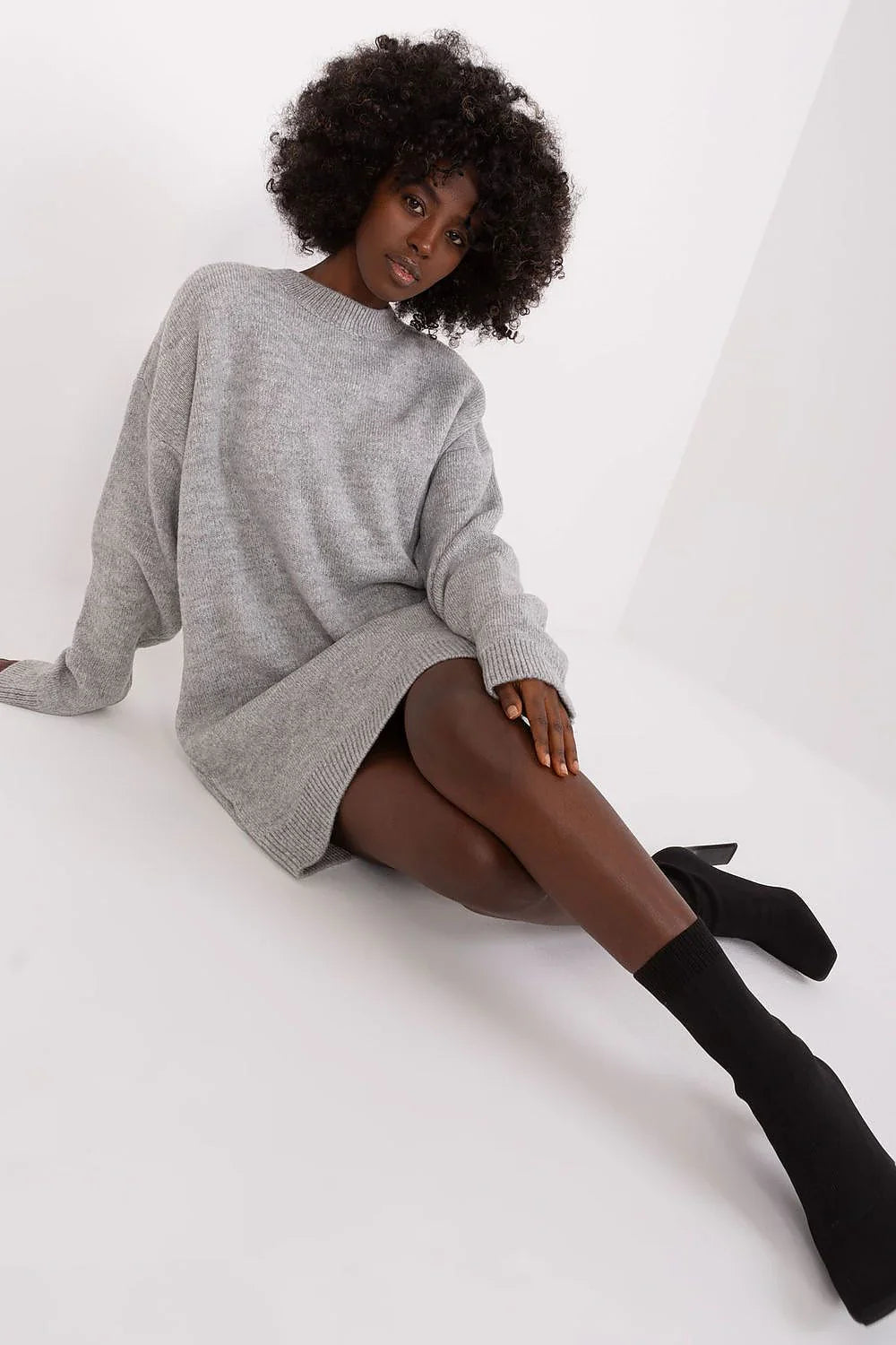 Women's Mini Day Dress – Relaxed With Long Sleeves