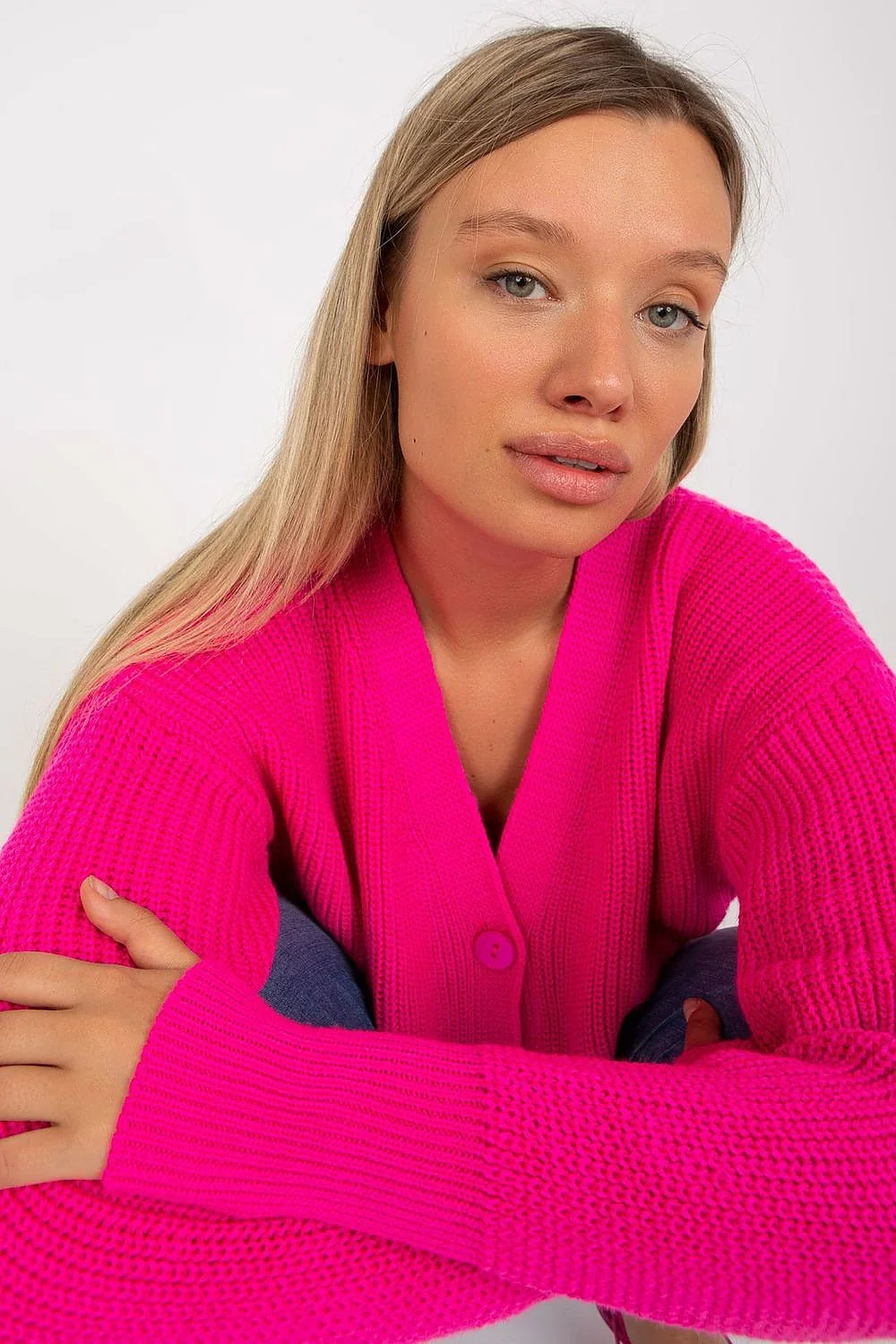 Women's Oversized V Neck Cardigan Sweater