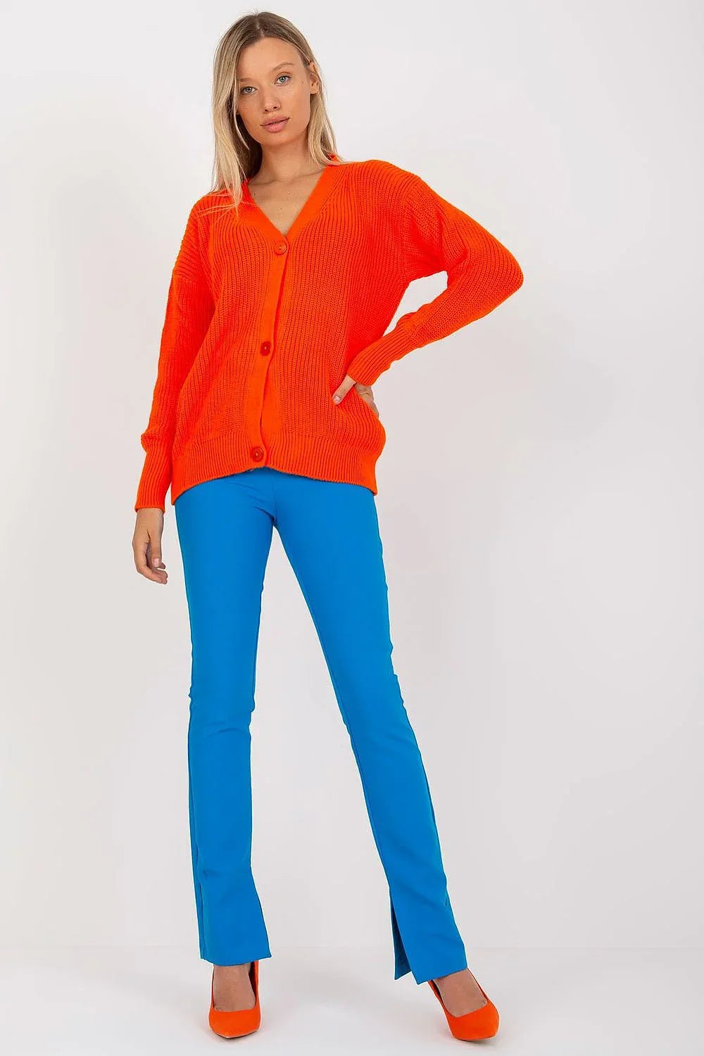 Women's Oversized V Neck Cardigan Sweater