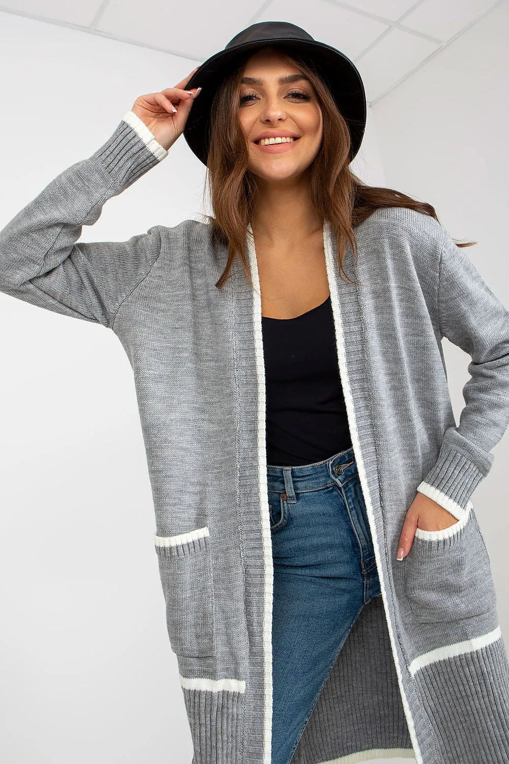 Women's Solid Longline Cardigan Sweater