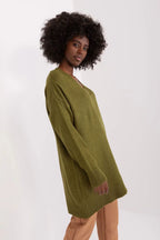 Women's Solid Longline Pullover Sweater