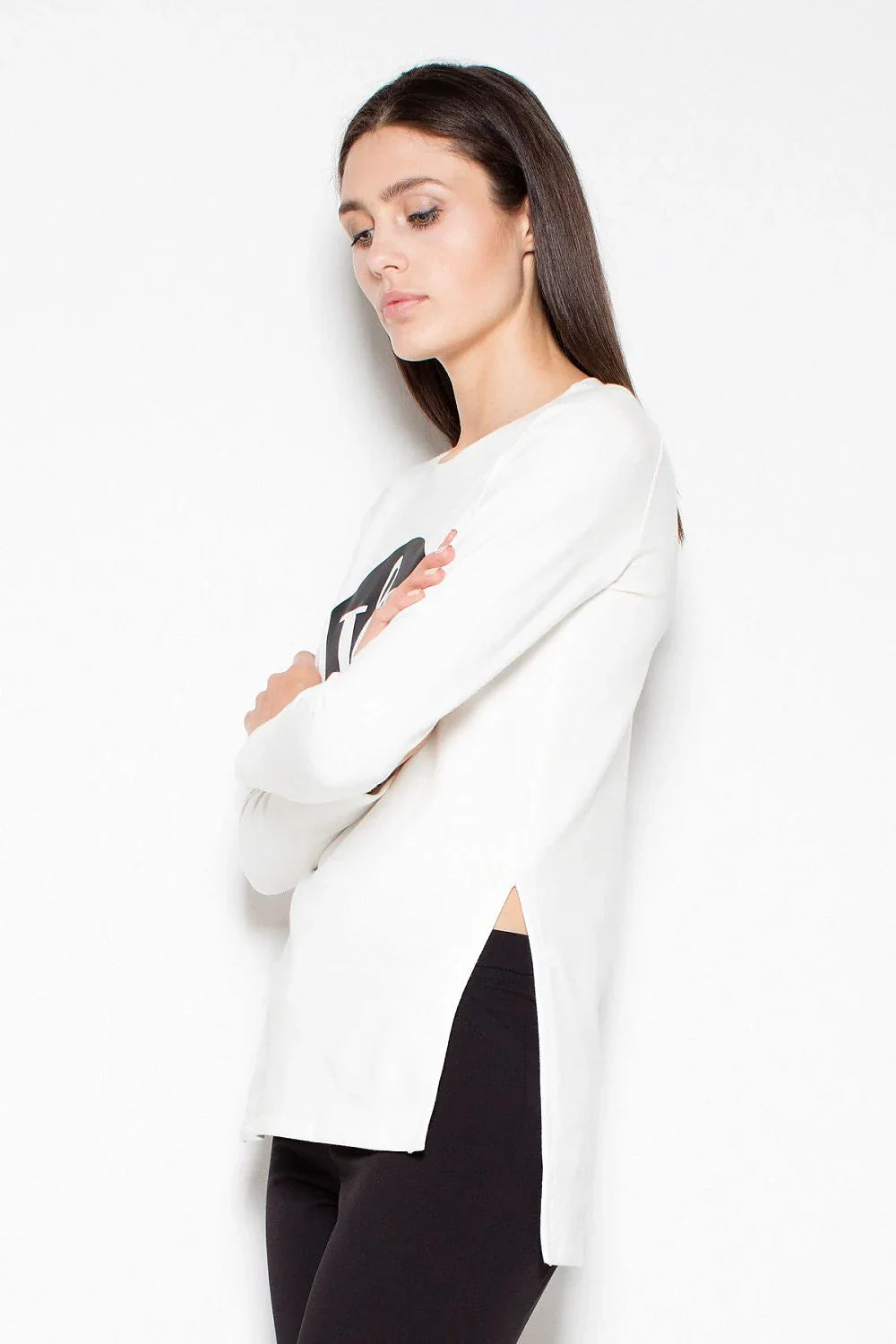 Women's Sweatshirt - Crew-Neck With Slim Fit