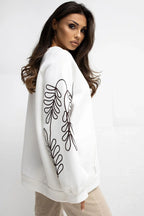 Women's Sweatshirt - Crew-neck With Oversized Fit