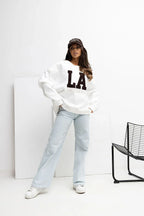 Women's Sweatshirt - Crew-neck With Oversized Fit