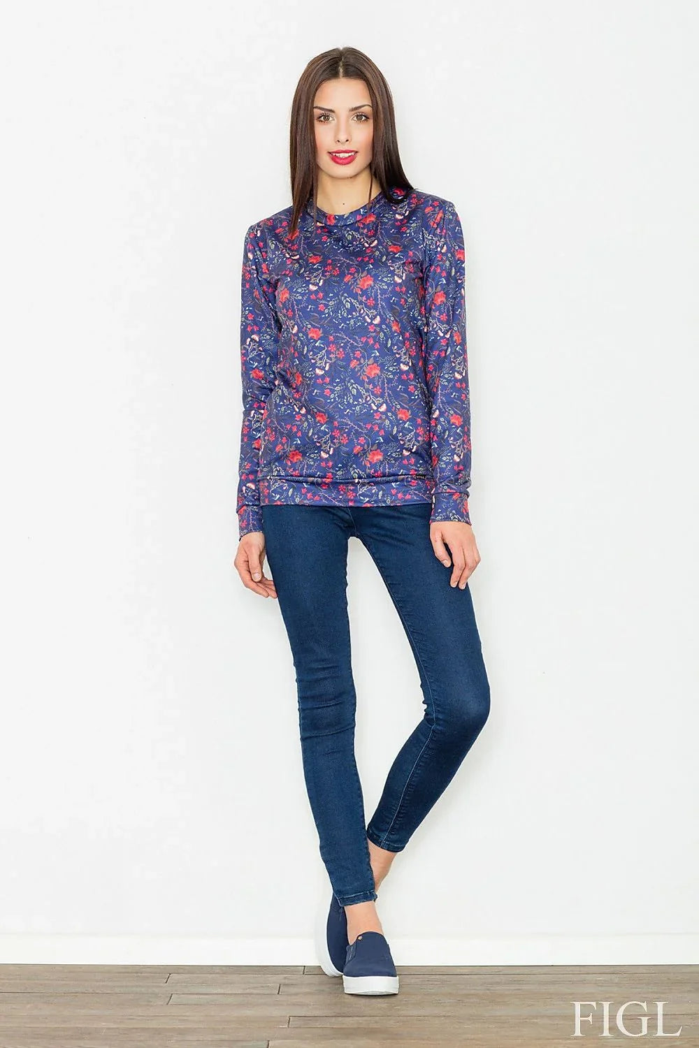 Women's Sweatshirt - Crew-neck With Regular Fit