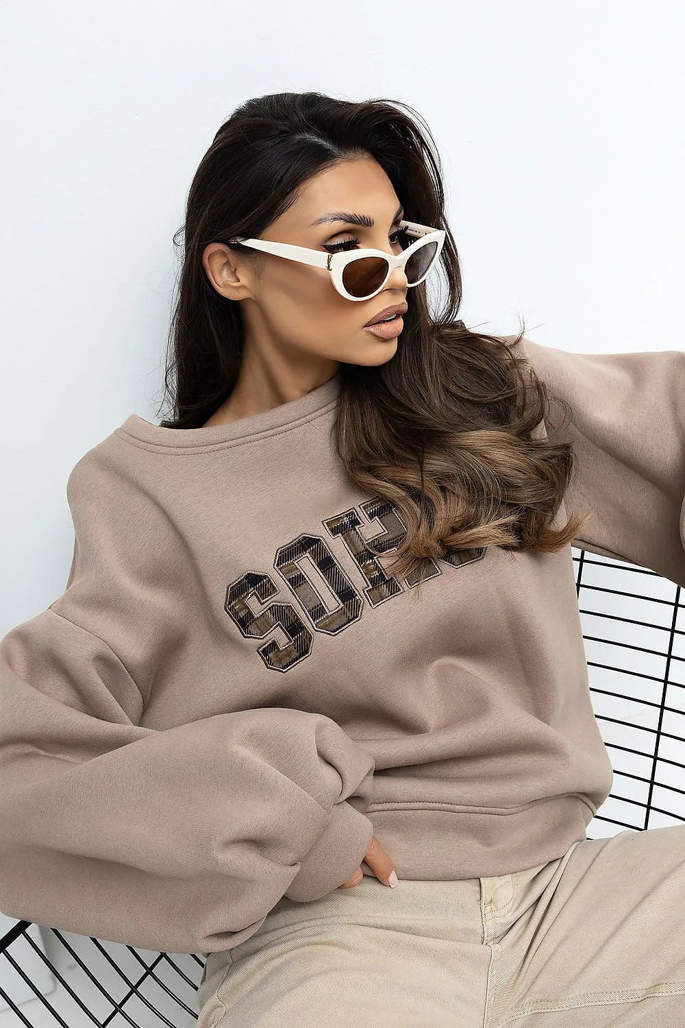 Women's Sweatshirt - Crew-neck With Regular Fit