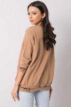 Womens Sweatshirt - Crew-neck With Relaxed Fit