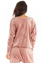 Women's Sweatshirt - V-Neck With Relaxed Fit