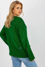Women's Textured Oversized Pullover Sweater