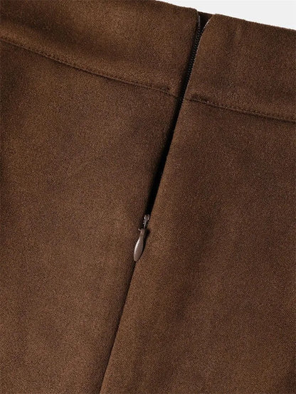 Beaded Mini Skirt with Slit -Guocali