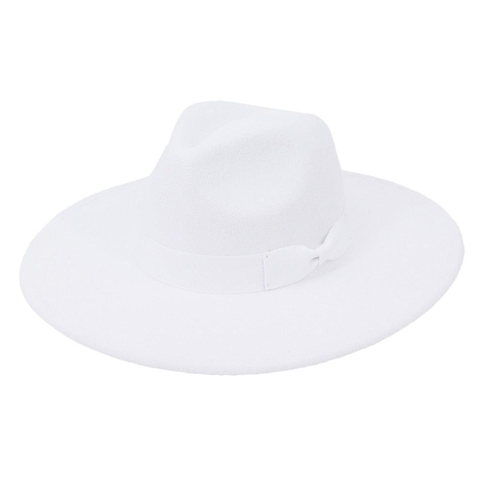 Big Wide Retro Fedora Hat - Fedora Hat - Guocali