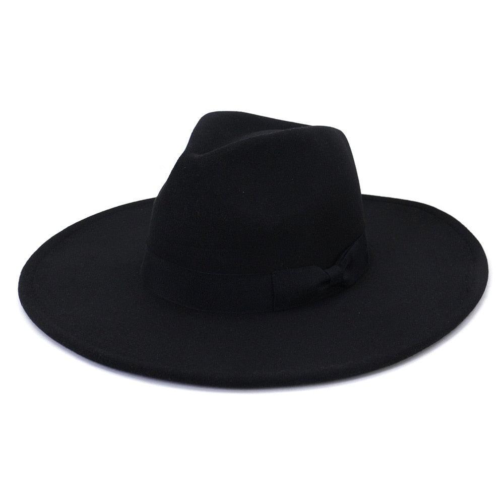 Big Wide Retro Fedora Hat - Fedora Hat - Guocali