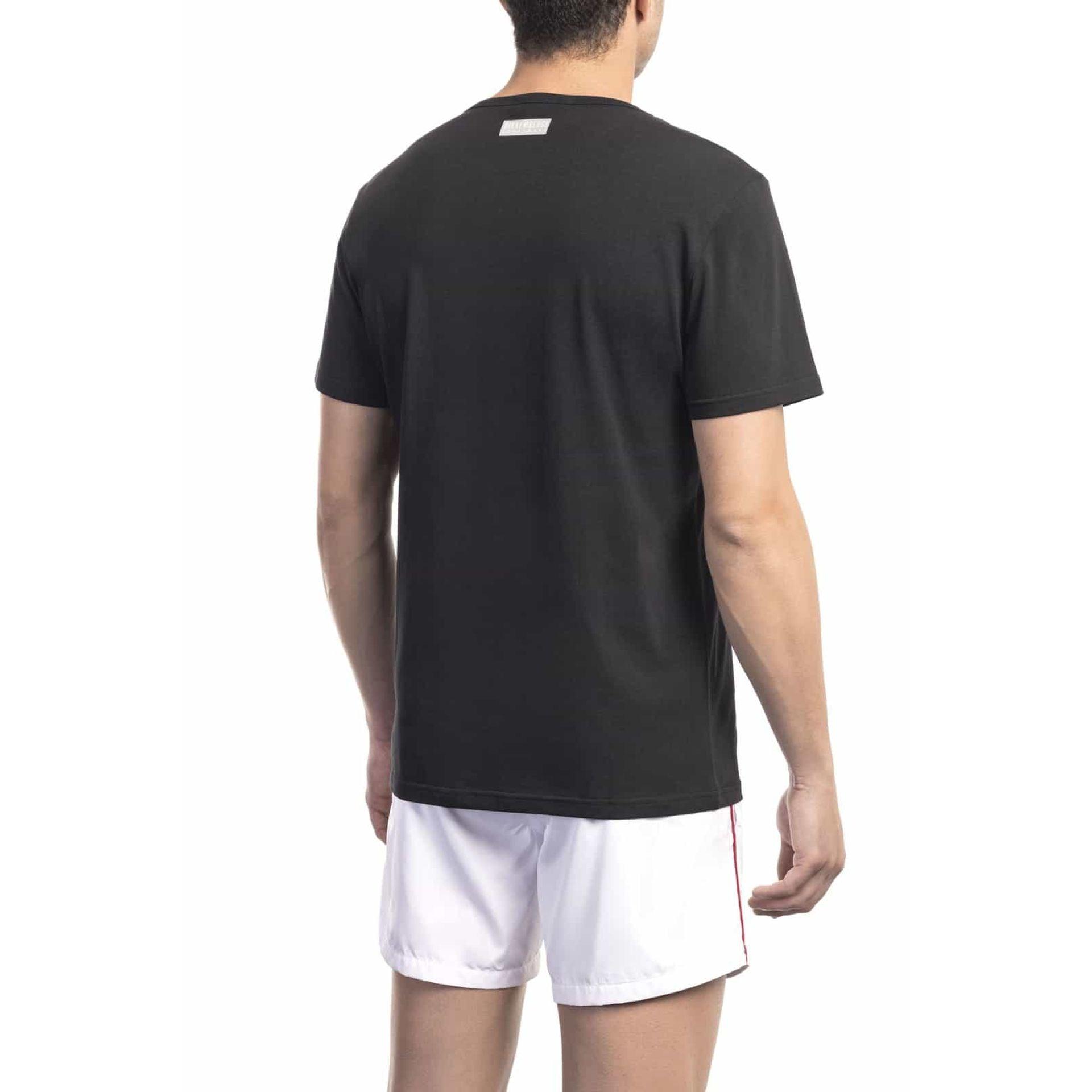 Bikkembergs Beachwear Men T-shirts - Black Brand T-shirts - T-Shirt - Guocali