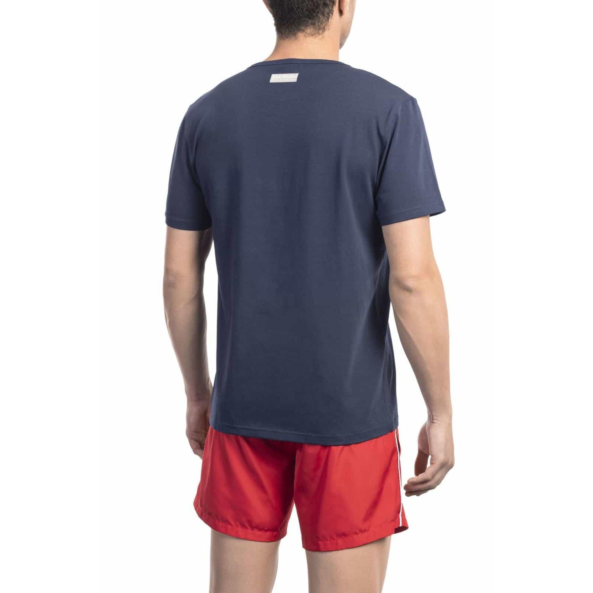 Bikkembergs Beachwear Men T-shirts - Navy Blue Brand T-shirts - T-Shirt - Guocali