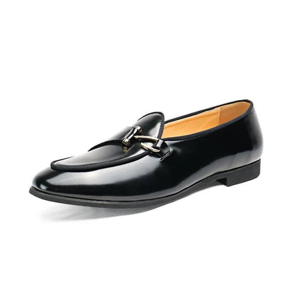 Men Dress Loafers - Hook-Loop, Slip-On Formal Dress Shoes